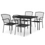 5-piece garden dining set in anthracite grey steel by vidaXL, Garden sets - Ref: Foro24-3187970, Price: 282,54 €, Discount: %