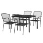 5-piece garden dining set in anthracite grey steel by vidaXL, Garden sets - Ref: Foro24-3187970, Price: 282,54 €, Discount: %