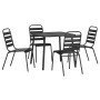 5-piece anthracite gray steel garden dining set by vidaXL, Garden sets - Ref: Foro24-3187988, Price: 266,95 €, Discount: %