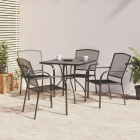 5-piece garden dining set in anthracite grey steel by vidaXL, Garden sets - Ref: Foro24-3187966, Price: 275,07 €, Discount: %