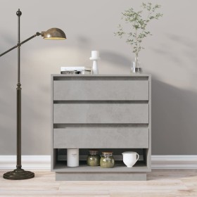 Concrete gray plywood sideboard 70x41x75 cm by vidaXL, Sideboards - Ref: Foro24-809552, Price: 50,99 €, Discount: %