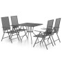 5-piece anthracite gray steel garden dining set by vidaXL, Garden sets - Ref: Foro24-3187976, Price: 284,18 €, Discount: %