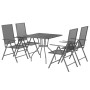 Juego de comedor de jardín 5 piezas acero gris antracita de vidaXL, Conjuntos de jardín - Ref: Foro24-3187976, Precio: 284,18...