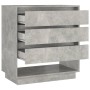 Aparador de madera contrachapada gris hormigón 70x41x75 cm de vidaXL, Aparadores - Ref: Foro24-809552, Precio: 68,97 €, Descu...