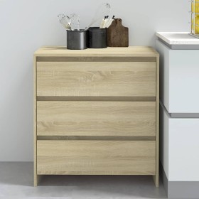 Aparador de madera contrachapada roble Sonoma 70x41x75 cm de vidaXL, Aparadores - Ref: Foro24-809749, Precio: 72,60 €, Descue...