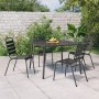 5-teiliges Garten-Essset aus anthrazitgrauem Stahl von vidaXL, Gartensets - Ref: Foro24-3187989, Preis: 291,09 €, Rabatt: %