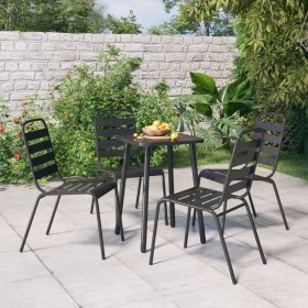 Juego de comedor de jardín 5 piezas acero gris antracita de vidaXL, Conjuntos de jardín - Ref: Foro24-3187986, Precio: 239,79...