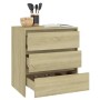 Aparador de madera contrachapada roble Sonoma 70x41x75 cm de vidaXL, Aparadores - Ref: Foro24-809749, Precio: 74,56 €, Descue...