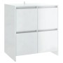 Glossy white plywood sideboard 70x41x75 cm by vidaXL, Sideboards - Ref: Foro24-809770, Price: 87,99 €, Discount: %