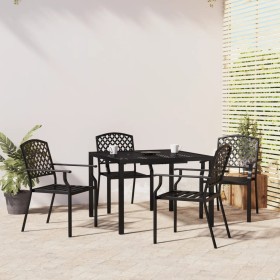 5-piece anthracite gray steel garden dining set by vidaXL, Garden sets - Ref: Foro24-3188002, Price: 409,99 €, Discount: %