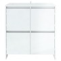 Glossy white plywood sideboard 70x41x75 cm by vidaXL, Sideboards - Ref: Foro24-809770, Price: 87,99 €, Discount: %