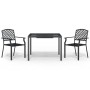 Anthracite gray steel 3-piece garden dining set by vidaXL, Garden sets - Ref: Foro24-3187999, Price: 281,01 €, Discount: %