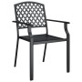 Anthracite gray steel 3-piece garden dining set by vidaXL, Garden sets - Ref: Foro24-3187999, Price: 281,01 €, Discount: %