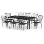 Garden dining set 9 pieces anthracite gray steel by vidaXL, Garden sets - Ref: Foro24-3187974, Price: 500,99 €, Discount: %