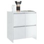 Glossy white plywood sideboard 70x41x75 cm by vidaXL, Sideboards - Ref: Foro24-809770, Price: 87,99 €, Discount: %