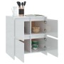 Glossy white plywood sideboard 70x41x75 cm by vidaXL, Sideboards - Ref: Foro24-809770, Price: 87,99 €, Discount: %