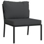 5-piece steel garden furniture set with gray cushions by vidaXL, Garden sets - Ref: Foro24-3187954, Price: 422,90 €, Discount: %