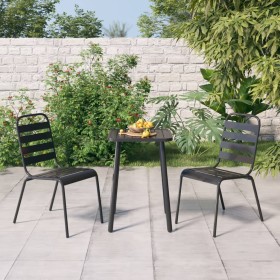 3-piece garden dining set in anthracite grey steel by vidaXL, Garden sets - Ref: Foro24-3187985, Price: 154,49 €, Discount: %