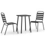 3-piece garden dining set in anthracite grey steel by vidaXL, Garden sets - Ref: Foro24-3187985, Price: 152,28 €, Discount: %