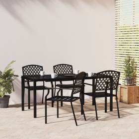 5-piece anthracite gray steel garden dining set by vidaXL, Garden sets - Ref: Foro24-3188004, Price: 441,76 €, Discount: %