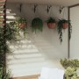 Hanging basket brackets with 4 black steel planters by vidaXL, Trellises and plant supports - Ref: Foro24-3188015, Price: 73,...