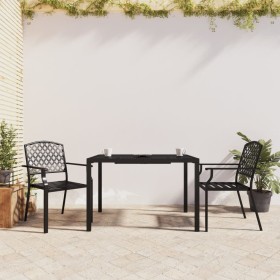 3-piece garden dining set in anthracite grey steel by vidaXL, Garden sets - Ref: Foro24-3188001, Price: 278,37 €, Discount: %