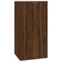 TV furniture set 4 pieces oak brown plywood by vidaXL, TV Furniture - Ref: Foro24-3188701, Price: 237,99 €, Discount: %