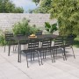 Garden dining set 9 pieces anthracite gray steel by vidaXL, Garden sets - Ref: Foro24-3187995, Price: 569,41 €, Discount: %