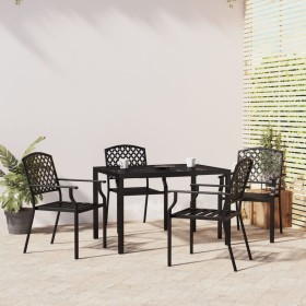 5-piece anthracite gray steel garden dining set by vidaXL, Garden sets - Ref: Foro24-3188000, Price: 408,19 €, Discount: %