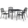 5-piece anthracite gray steel garden dining set by vidaXL, Garden sets - Ref: Foro24-3188000, Price: 424,15 €, Discount: %