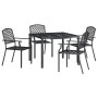 Juego de comedor de jardín 5 piezas acero gris antracita de vidaXL, Conjuntos de jardín - Ref: Foro24-3188000, Precio: 424,15...