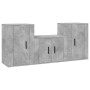 TV furniture set 3 pieces concrete gray plywood by vidaXL, TV Furniture - Ref: Foro24-3188386, Price: 105,99 €, Discount: %