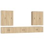 Set de muebles para TV 7 pzas madera contrachapada roble Sonoma de vidaXL, Muebles TV - Ref: Foro24-3188873, Precio: 442,34 €...