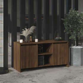 Oak brown engineered wood TV cabinet 102x37.5x52.5cm by vidaXL, TV Furniture - Ref: Foro24-813022, Price: 72,68 €, Discount: %