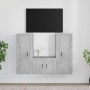 TV furniture set 3 pieces concrete gray plywood by vidaXL, TV Furniture - Ref: Foro24-3188746, Price: 163,51 €, Discount: %