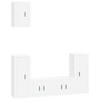 TV furniture set 5 pieces glossy white plywood by vidaXL, TV Furniture - Ref: Foro24-3188576, Price: 212,43 €, Discount: %