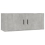 Set de muebles de TV 4 pzas madera contrachapada gris hormigón de vidaXL, Muebles TV - Ref: Foro24-3188698, Precio: 221,04 €,...