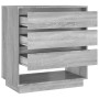 Aparador de madera contrachapada gris Sonoma 70x41x75 cm de vidaXL, Aparadores - Ref: Foro24-812994, Precio: 76,99 €, Descuen...