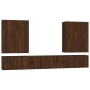 Set de muebles para TV 8 pzas madera contrachapada roble marrón de vidaXL, Muebles TV - Ref: Foro24-3188861, Precio: 435,99 €...