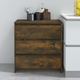 Smoked oak plywood sideboard 70x41x75 cm by vidaXL, Sideboards - Ref: Foro24-813005, Price: 78,43 €, Discount: %