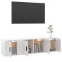 TV furniture set 3 pieces glossy white plywood by vidaXL, TV Furniture - Ref: Foro24-3188400, Price: 105,31 €, Discount: %