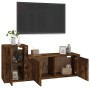 Set de muebles de TV 2 pzas madera contrachapada roble ahumado de vidaXL, Muebles TV - Ref: Foro24-3188483, Precio: 99,99 €, ...