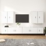 TV furniture set 8 pieces white plywood by vidaXL, TV Furniture - Ref: Foro24-3188702, Price: 395,40 €, Discount: %