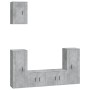 5-piece TV furniture set made of gray concrete plywood. by vidaXL, TV Furniture - Ref: Foro24-3188578, Price: 202,74 €, Disco...