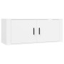 Set de muebles de TV 2 piezas madera contrachapada blanco de vidaXL, Muebles TV - Ref: Foro24-3188422, Precio: 89,71 €, Descu...