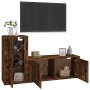 Set de muebles de TV 2 pzas madera contrachapada roble ahumado de vidaXL, Muebles TV - Ref: Foro24-3188491, Precio: 108,39 €,...