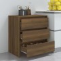 Oak brown plywood sideboard 70x41x75 cm by vidaXL, Sideboards - Ref: Foro24-813007, Price: 84,11 €, Discount: %