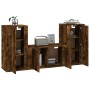 3-piece TV furniture set made of smoked oak plywood by vidaXL, TV Furniture - Ref: Foro24-3188531, Price: 144,18 €, Discount: %