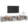 Wall TV furniture 3 pcs concrete gray 80x34.5x40 cm by vidaXL, TV Furniture - Ref: Foro24-3188362, Price: 147,46 €, Discount: %