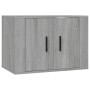 Set de muebles para TV 3 pzas madera contrachapada gris Sonoma de vidaXL, Muebles TV - Ref: Foro24-3188388, Precio: 113,46 €,...